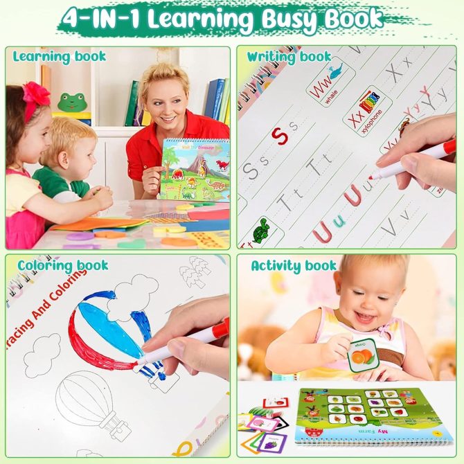 Montessori Toys for Toddler Busy Book: Preschool Learning Activities 3 4 5 Year Old Boys Girls Kids Gifts - Image 3