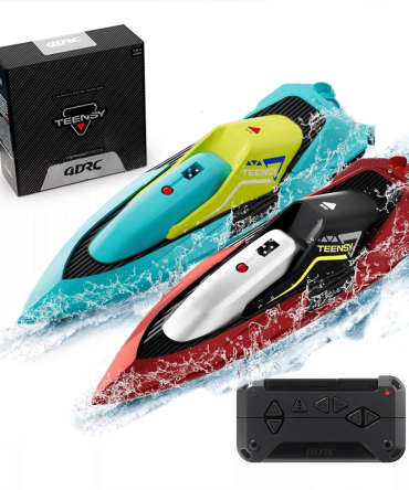 4DRC S5 Fast RC Boat 2.4 GHz 20+ MPH Racing Boats for Pools and Lakes,Remote Control, and  Rechargeable Boat Battery for Adults and Kids