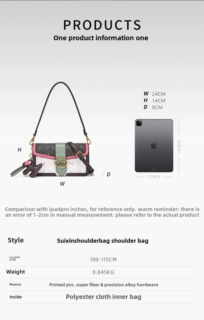 New collision color baguette bag fashion trend new shoulder armpit bag this year's popular models casual women's bags - Image 12