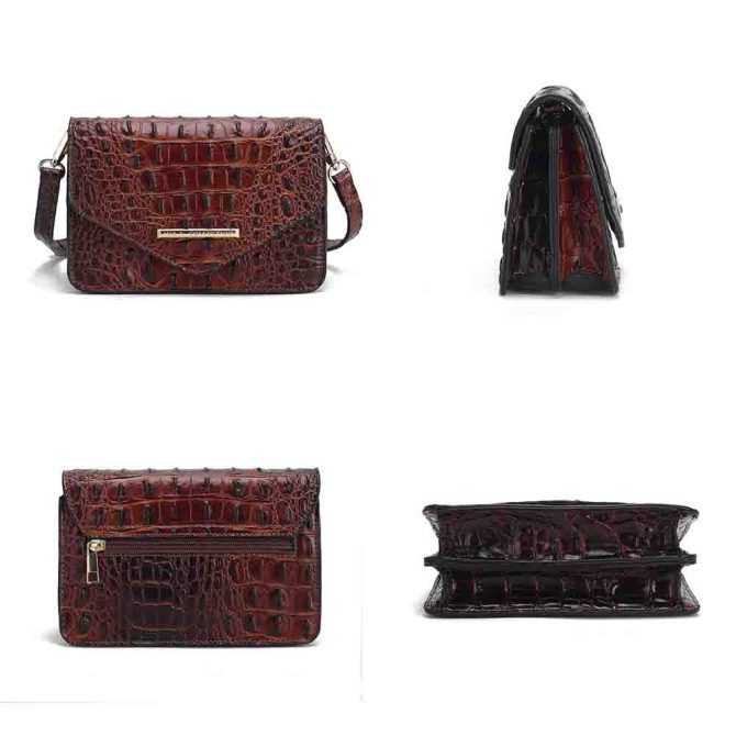 MKF Collection Vanta Saddle Croc-Embossed Shoulder Handbag by Mia K - Image 17