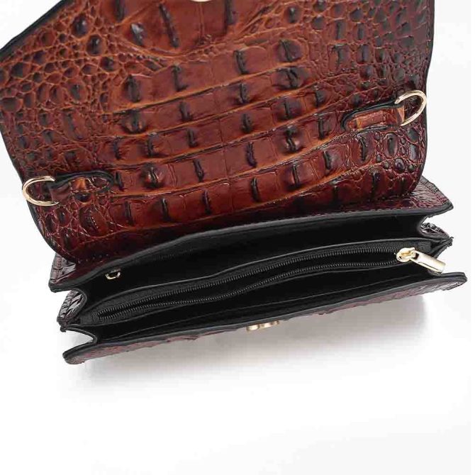MKF Collection Vanta Saddle Croc-Embossed Shoulder Handbag by Mia K - Image 18