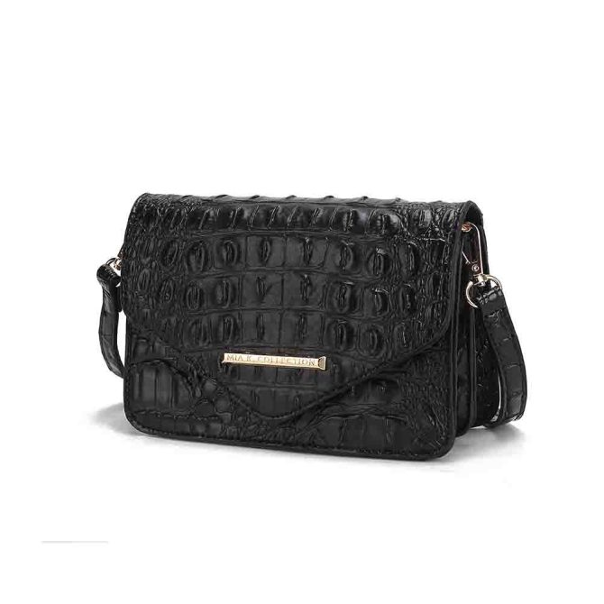 MKF Collection Vanta Saddle Croc-Embossed Shoulder Handbag by Mia K - Image 13