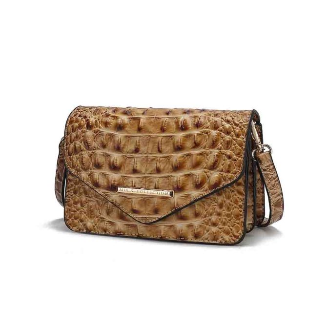 MKF Collection Vanta Saddle Croc-Embossed Shoulder Handbag by Mia K - Image 43