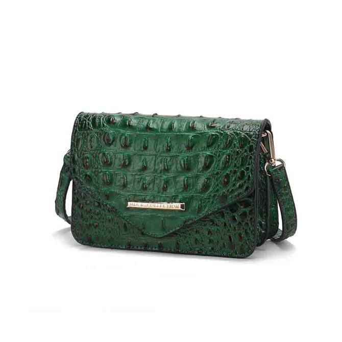 MKF Collection Vanta Saddle Croc-Embossed Shoulder Handbag by Mia K - Image 25