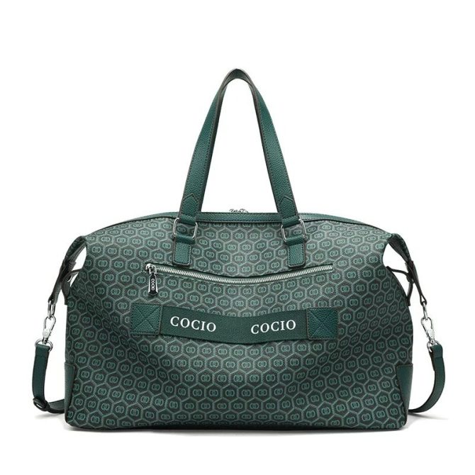 New peacock green travel bag large-capacity leisure bag female fashionable versatile shoulder crossbody commuter bag - Image 3