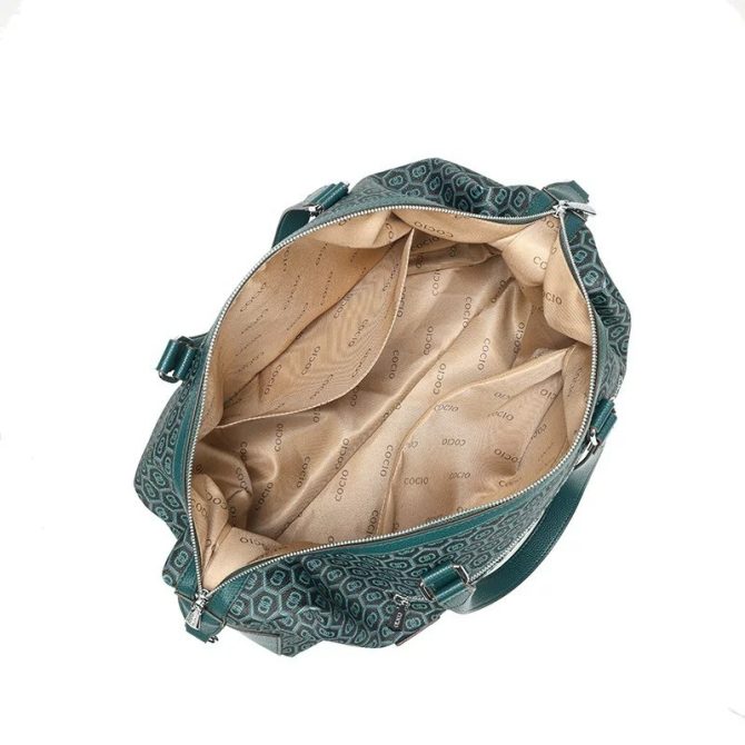 New peacock green travel bag large-capacity leisure bag female fashionable versatile shoulder crossbody commuter bag - Image 4