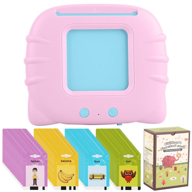 224 Words Kid Flash Talking Cards 112 Card Electronic Cognitive Audio Toddler Reading Machine Animal Shape Color Repeated Learning Cards English For Child 1-5 Years Old - Image 4