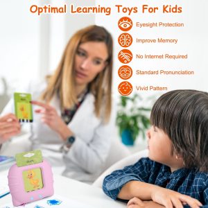 224 Words Kid Flash Talking Cards 112 Card Electronic Cognitive Audio Toddler Reading Machine Animal Shape Color Repeated Learning Cards English For Child 1-5 Years Old