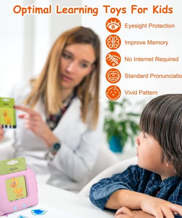224 Words Kid Flash Talking Cards 112 Card Electronic Cognitive Audio Toddler Reading Machine Animal Shape Color Repeated Learning Cards English For Child 1-5 Years Old