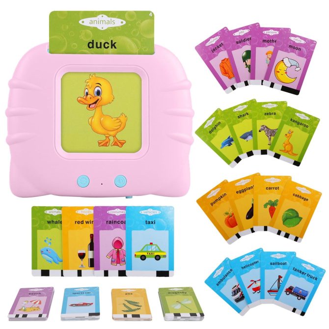 224 Words Kid Flash Talking Cards 112 Card Electronic Cognitive Audio Toddler Reading Machine Animal Shape Color Repeated Learning Cards English For Child 1-5 Years Old - Image 6