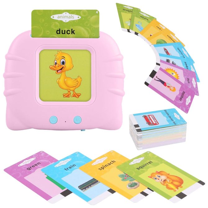 224 Words Kid Flash Talking Cards 112 Card Electronic Cognitive Audio Toddler Reading Machine Animal Shape Color Repeated Learning Cards English For Child 1-5 Years Old - Image 8