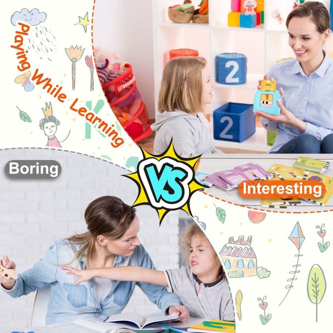 224 Words Kid Flash Talking Cards 112 Card Electronic Cognitive Audio Toddler Reading Machine Animal Shape Color Repeated Learning Cards English For Child 1-5 Years Old - Image 32