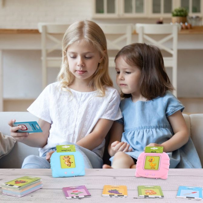 224 Words Kid Flash Talking Cards 112 Card Electronic Cognitive Audio Toddler Reading Machine Animal Shape Color Repeated Learning Cards English For Child 1-5 Years Old - Image 37