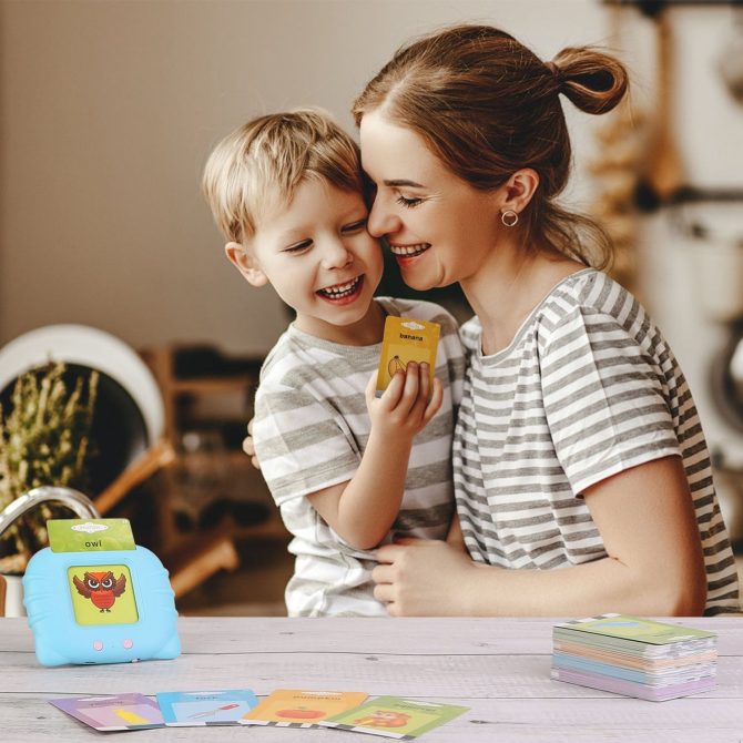 224 Words Kid Flash Talking Cards 112 Card Electronic Cognitive Audio Toddler Reading Machine Animal Shape Color Repeated Learning Cards English For Child 1-5 Years Old - Image 39