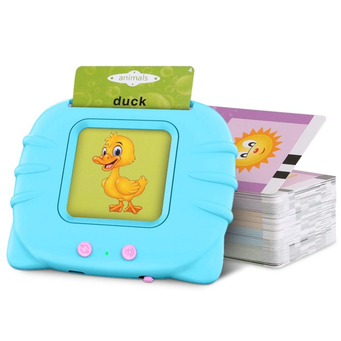 224 Words Kid Flash Talking Cards 112 Card Electronic Cognitive Audio Toddler Reading Machine Animal Shape Color Repeated Learning Cards English For Child 1-5 Years Old - Image 23