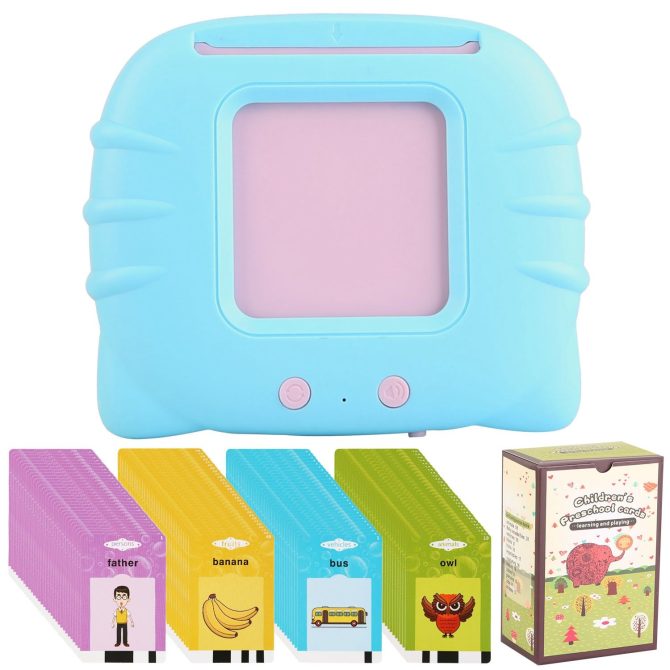 224 Words Kid Flash Talking Cards 112 Card Electronic Cognitive Audio Toddler Reading Machine Animal Shape Color Repeated Learning Cards English For Child 1-5 Years Old - Image 26