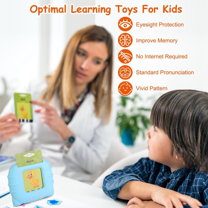 224 Words Kid Flash Talking Cards 112 Card Electronic Cognitive Audio Toddler Reading Machine Animal Shape Color Repeated Learning Cards English For Child 1-5 Years Old - Image 21