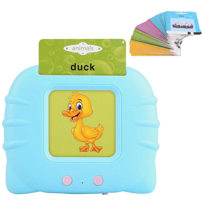 224 Words Kid Flash Talking Cards 112 Card Electronic Cognitive Audio Toddler Reading Machine Animal Shape Color Repeated Learning Cards English For Child 1-5 Years Old - Image 29