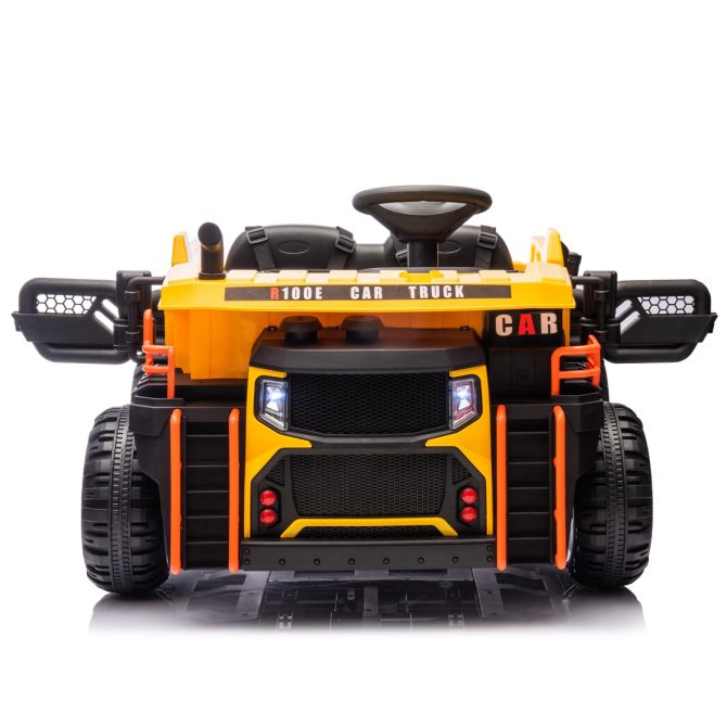 24V Two-seater Kids Ride On Electric Car W/parents control,Seat width 19.69in,400W motor,E-rear dump,light&rear searchlight,USB,MP3,Bluetooth,Music,Provide a Speed of 3.11-4.97MPH For Kids Aged 3+. - Image 11