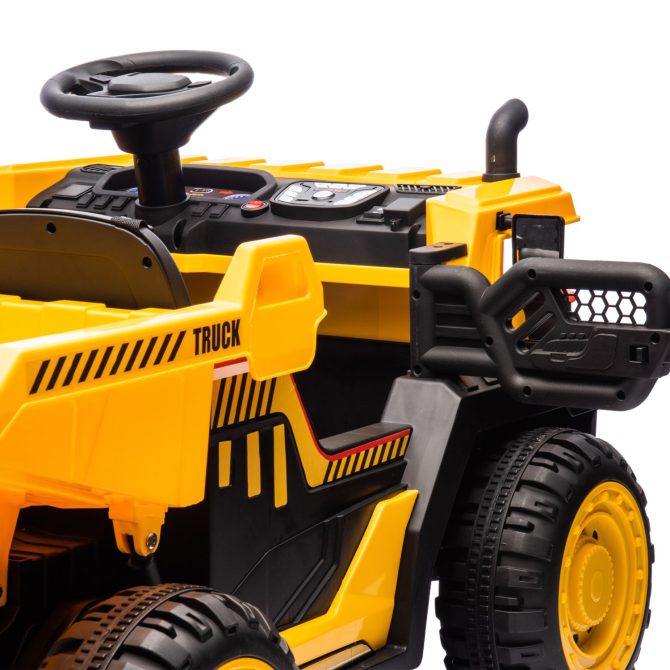 24V Two-seater Kids Ride On Electric Car W/parents control,Seat width 19.69in,400W motor,E-rear dump,light&rear searchlight,USB,MP3,Bluetooth,Music,Provide a Speed of 3.11-4.97MPH For Kids Aged 3+. - Image 18