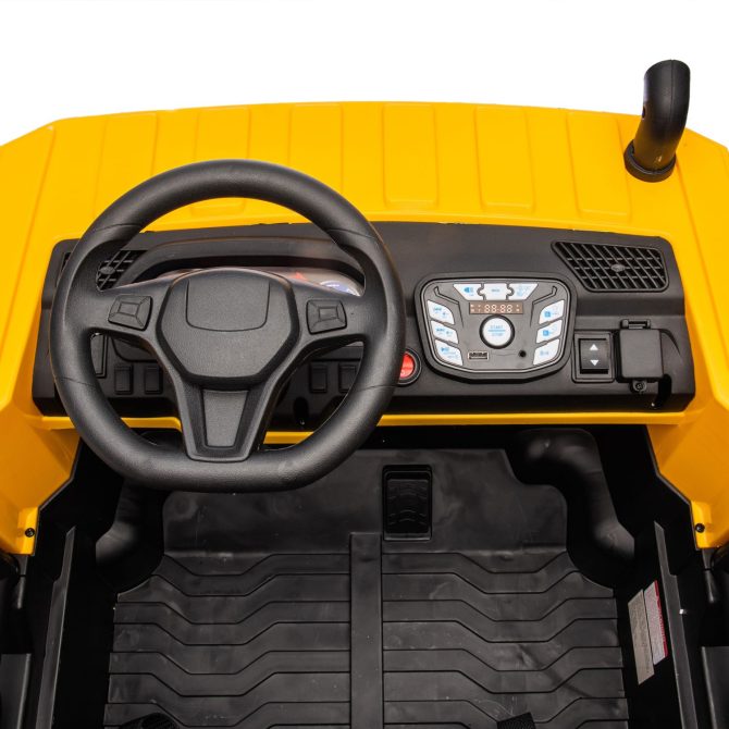 24V Two-seater Kids Ride On Electric Car W/parents control,Seat width 19.69in,400W motor,E-rear dump,light&rear searchlight,USB,MP3,Bluetooth,Music,Provide a Speed of 3.11-4.97MPH For Kids Aged 3+. - Image 19