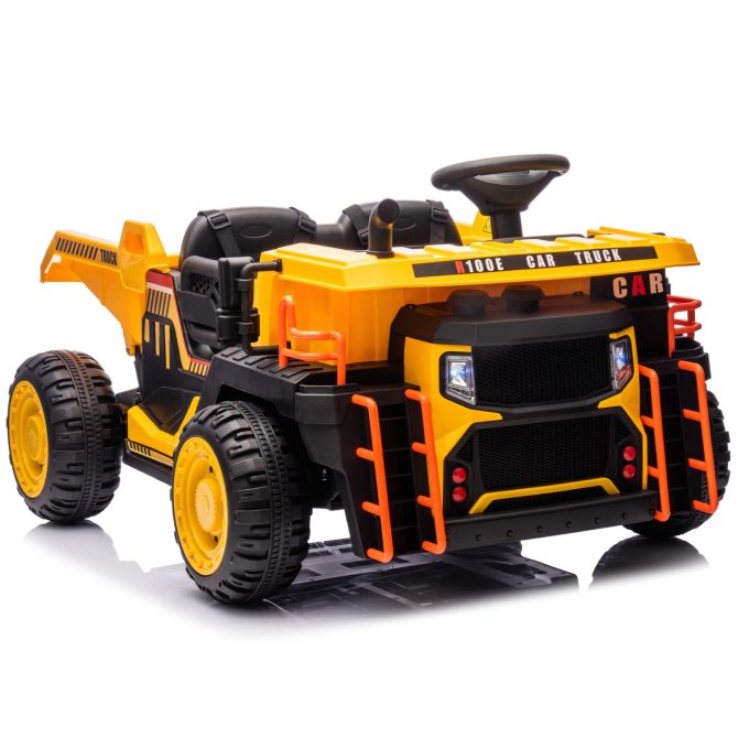 24V Two-seater Kids Ride On Electric Car W/parents control,Seat width 19.69in,400W motor,E-rear dump,light&rear searchlight,USB,MP3,Bluetooth,Music,Provide a Speed of 3.11-4.97MPH For Kids Aged 3+. - Image 8