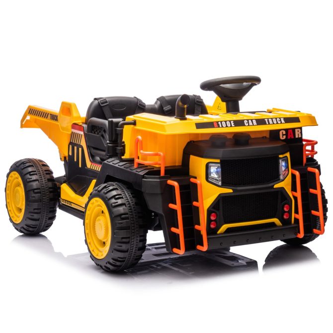 24V Two-seater Kids Ride On Electric Car W/parents control,Seat width 19.69in,400W motor,E-rear dump,light&rear searchlight,USB,MP3,Bluetooth,Music,Provide a Speed of 3.11-4.97MPH For Kids Aged 3+. - Image 9