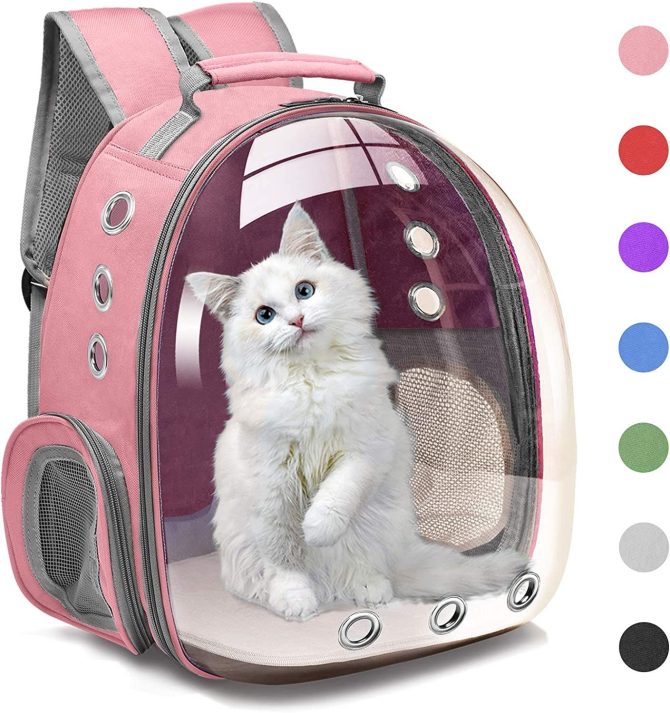 Cat Backpack Carrier Bubble Bag; Small Dog Backpack Carrier for Small Dogs; Space Capsule Pet Carrier Dog Hiking Backpack Airline Approved Travel Carrier - Image 11