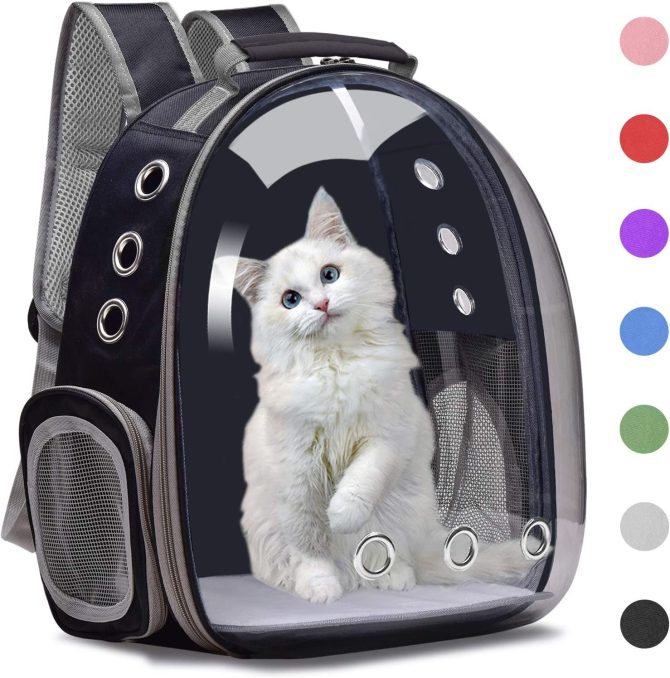 Cat Backpack Carrier Bubble Bag; Small Dog Backpack Carrier for Small Dogs; Space Capsule Pet Carrier Dog Hiking Backpack Airline Approved Travel Carrier - Image 10