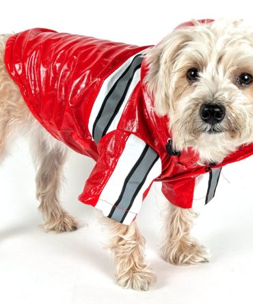 Reflecta-Glow Reflective Waterproof Adjustable Pvc Pet Raincoat