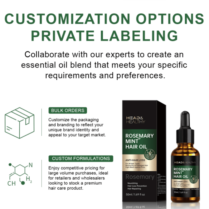 PSA04   rosemary mint hair care essential oil, fast and best hair oil, rosemary oil, organic hair growth, hair growth essence oil, Lissage et lissage Amélioration de la brillance Lissage et lissage, - Image 4