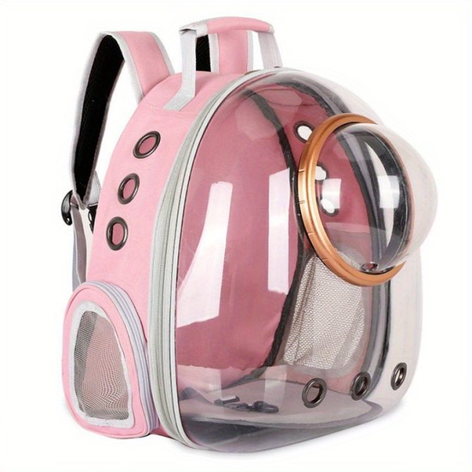Pet Carrier Backpack, Space Capsule Bubble Cat Backpack Carrier, Waterproof Pet Backpack Outdoor Use - Image 25