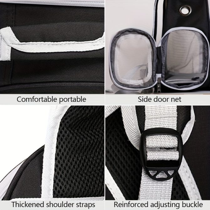 Pet Carrier Backpack, Space Capsule Bubble Cat Backpack Carrier, Waterproof Pet Backpack Outdoor Use - Image 28