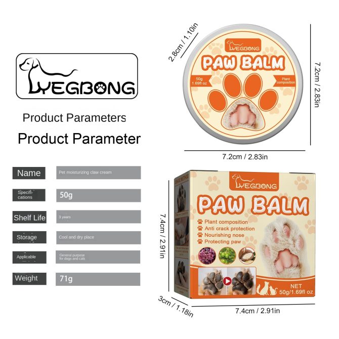 Pets moisturizing paw cream cats and dogs universal deep moisturizing soles of the feet paws meat pad dry crack care cream - Image 10