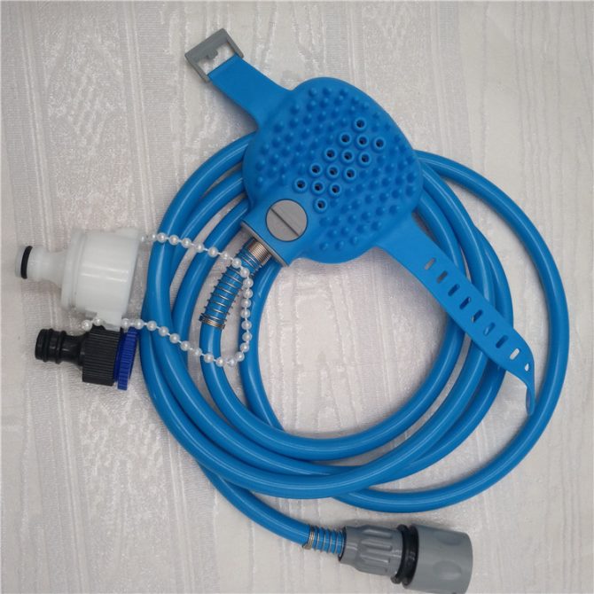 Dog shower nozzle Golden Bichon Satsuma dog bath silicone massage shower hose - Image 2