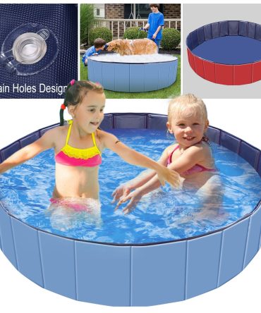 Foldable Pet Swimming Pool PVC Kiddie Baby Dog Swim Pool Bathing Tub Playmat Kids Pools