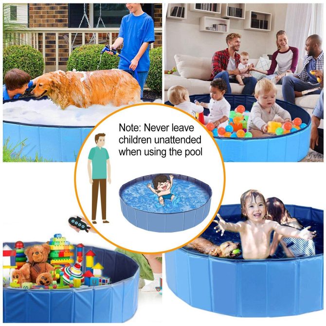 Foldable Pet Swimming Pool PVC Kiddie Baby Dog Swim Pool Bathing Tub Playmat Kids Pools - Image 5