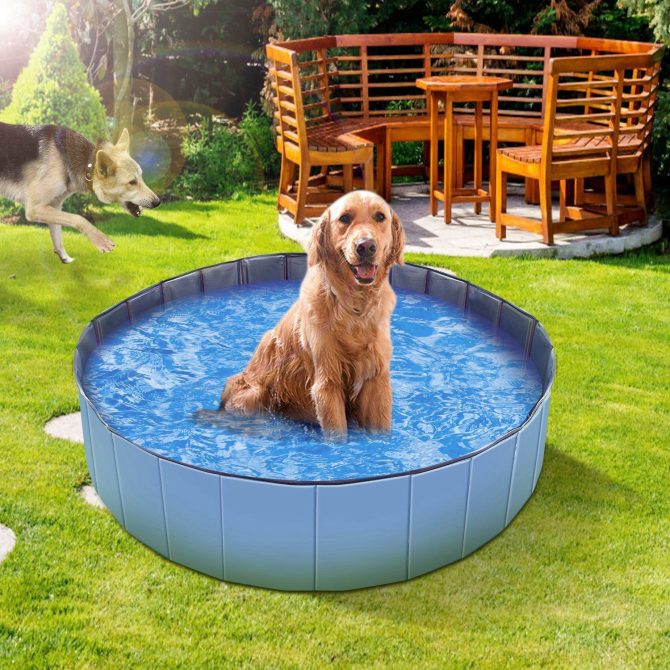 Foldable Pet Swimming Pool PVC Kiddie Baby Dog Swim Pool Bathing Tub Playmat Kids Pools - Image 6