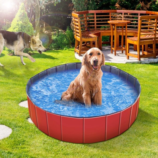 Foldable Pet Swimming Pool PVC Kiddie Baby Dog Swim Pool Bathing Tub Playmat Kids Pools - Image 14
