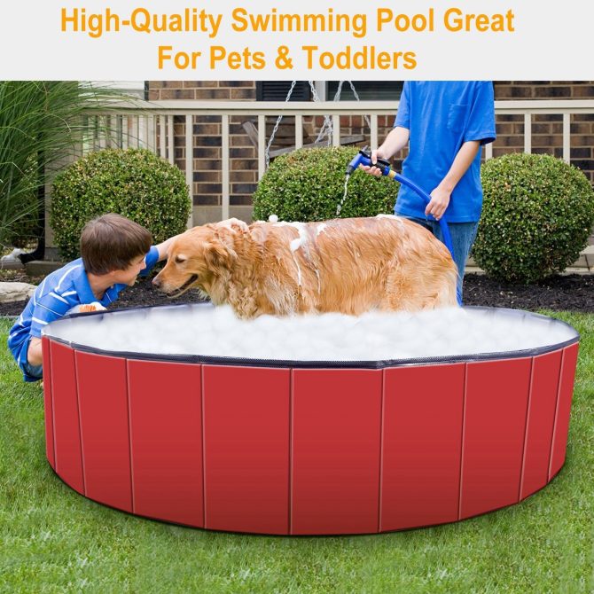 Foldable Pet Swimming Pool PVC Kiddie Baby Dog Swim Pool Bathing Tub Playmat Kids Pools - Image 15