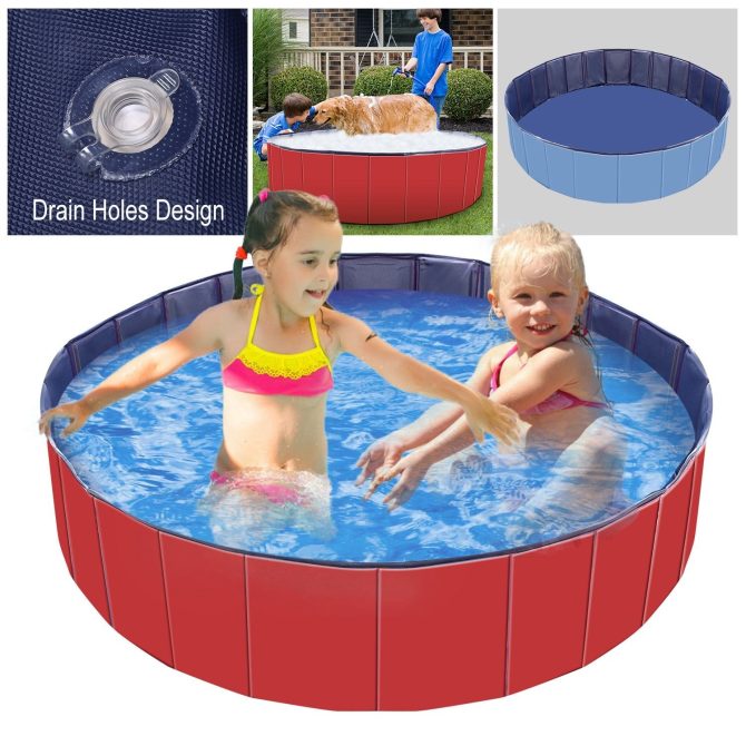 Foldable Pet Swimming Pool PVC Kiddie Baby Dog Swim Pool Bathing Tub Playmat Kids Pools - Image 10