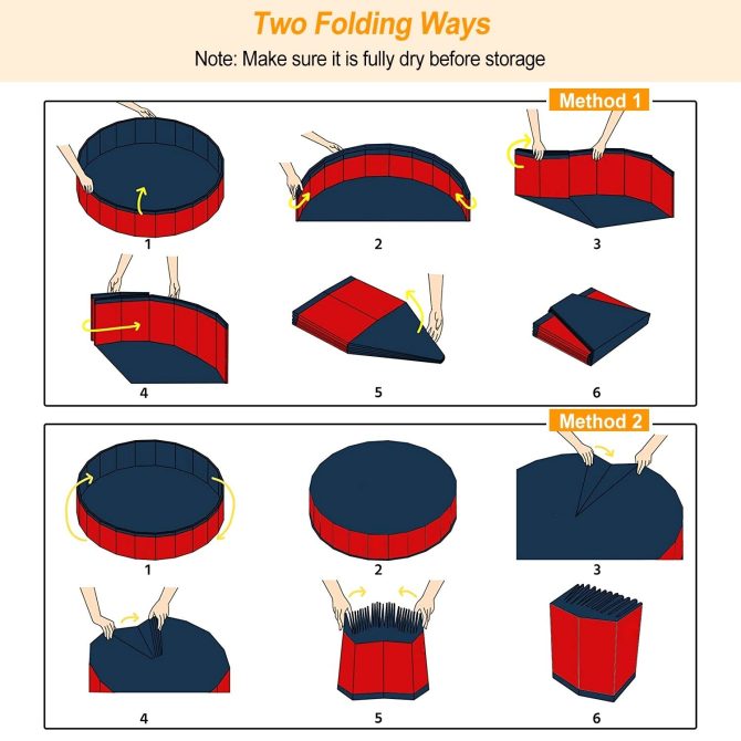 Foldable Pet Swimming Pool PVC Kiddie Baby Dog Swim Pool Bathing Tub Playmat Kids Pools - Image 19