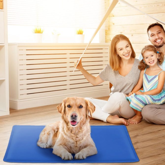Pet Dog Cooling Mat Pressure Activated Gel Self Cooling Mat Pad Pet Cooling Bed Mats Portable Pet Cooling Blanket XL Size - Image 6