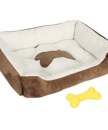Pet Dog Bed Soft Warm Fleece Puppy Cat Bed Dog Cozy Nest Sofa Bed Cushion Mat S Size