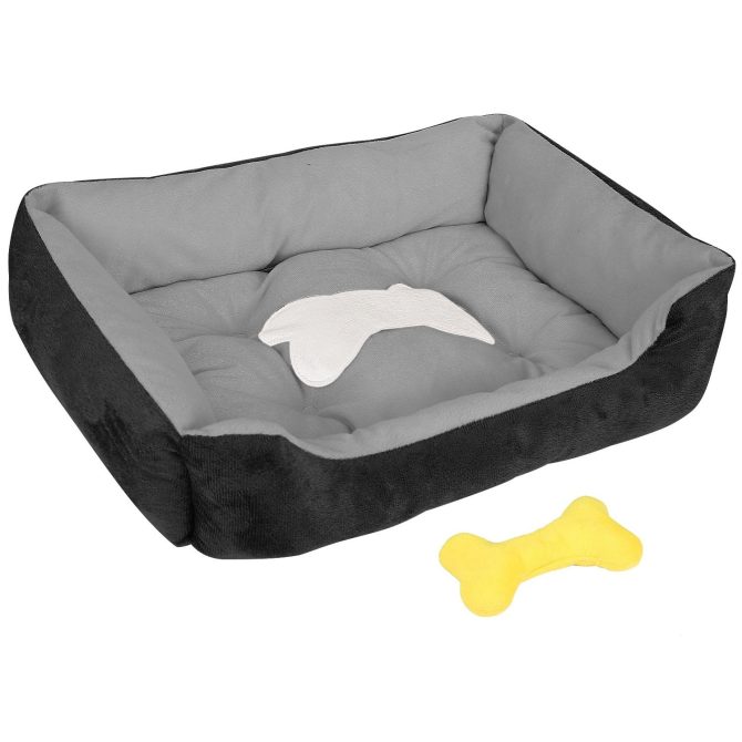 Pet Dog Bed Soft Warm Fleece Puppy Cat Bed Dog Cozy Nest Sofa Bed Cushion Mat S Size - Image 10