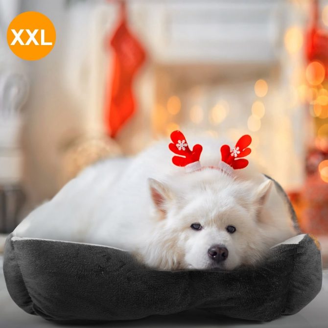 Pet Dog Bed Soft Warm Fleece Puppy Cat Bed Dog Cozy Nest Sofa Bed Cushion Mat XXL Size - Image 2