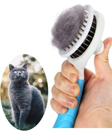 Cat Grooming Brush; Self Cleaning Slicker Brushes for Dogs Cats Pet Grooming Brush Tool Gently Removes Loose Undercoat; pet grooming