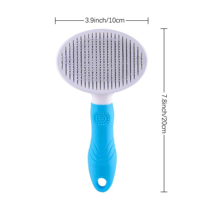 Cat Grooming Brush; Self Cleaning Slicker Brushes for Dogs Cats Pet Grooming Brush Tool Gently Removes Loose Undercoat; pet grooming - Image 5