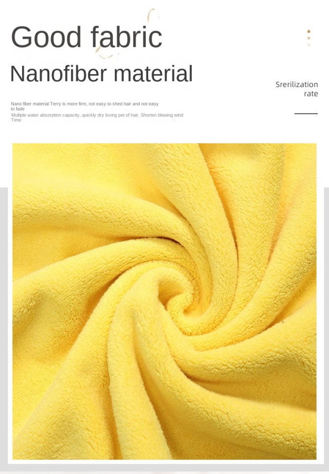 New coral velvet speed pet dry towel dog cat bath towel soft absorbent pet bath towel - Image 12