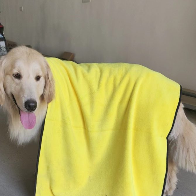 New coral velvet speed pet dry towel dog cat bath towel soft absorbent pet bath towel - Image 2
